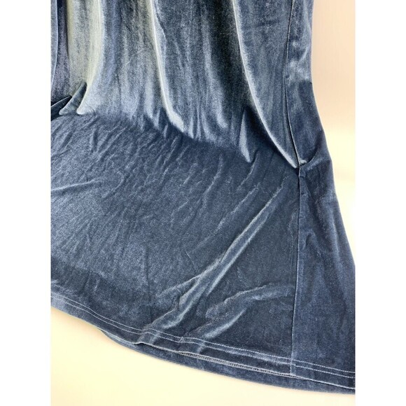 Baltic Born Sofia Velvet Maxi Dress Blue V-Neck 3/4 Sleeve Long Pullover Size XL - Picture 6 of 16
